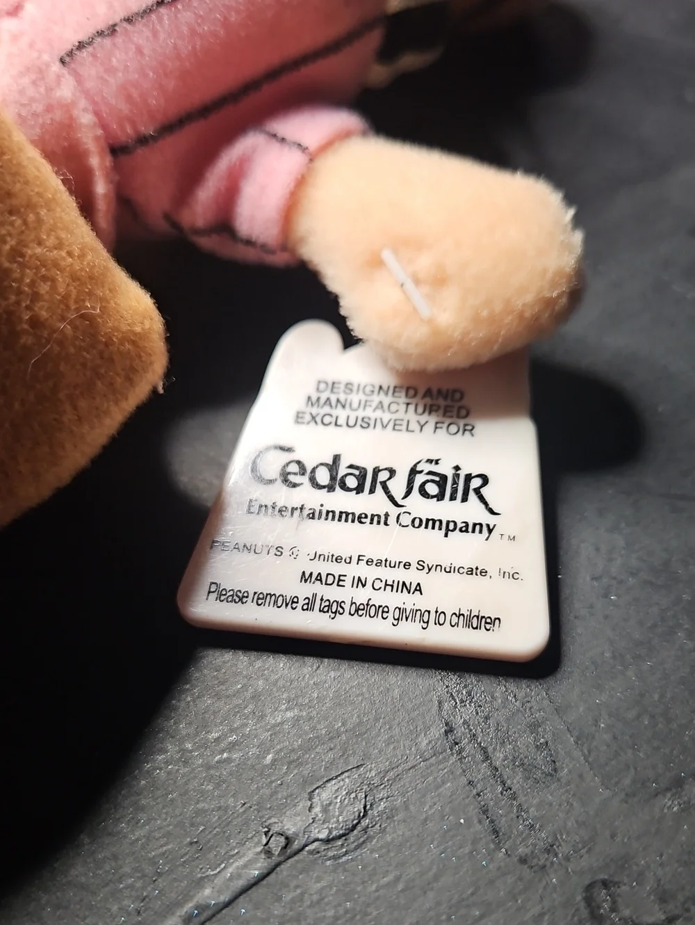 2 Rare Vintage Cedar Fair Peanuts G@ng Charters